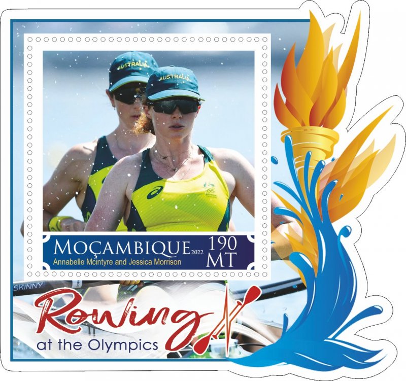 Stamps. Olympic Games. Rowing  8 sheets perforated