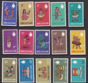 1968 Gilbert & Ellice Islands Scott 135--149 MNH