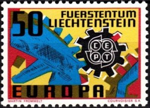 LIECHTENSTEIN 1967 EUROPA. Single, MNH