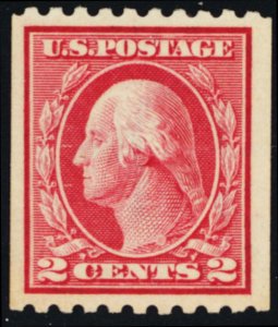 442, Mint VF NH 2¢ Coil CV $22.50+