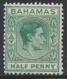 Bahamas SG 149 green SC# 100 MLH  1938 definitive wmk script see details