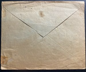 1942 Aleppo Lebanon Postal Bureau & Telegraph Official Cover 