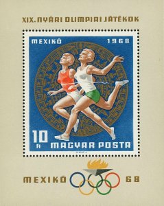 Hungary 1924 19th Olympic Games Mexico City Sport Souvenir Sheet Mint NH