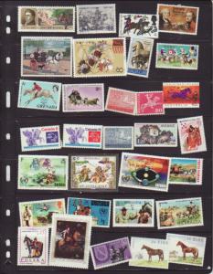 Lot of all different Horses MNH