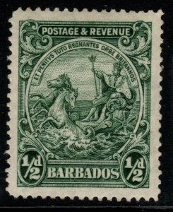 BARBADOS SG230 1925 ½d GREEN MTD MINT