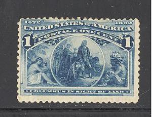 United States 230 mint hinged SCV $ 14.00 (DT)