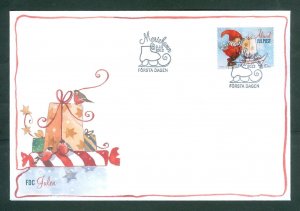 Aland. 2012 FDC.  Christmas Post. Santa, Ship. Sc.# 337