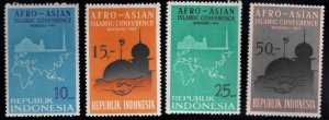 Indonesia Scott 651-654 MNH** AFRO-ASIAN Islamic Conference stamp set