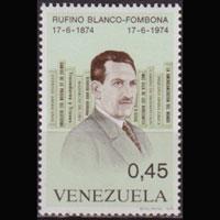 VENEZUELA 1974 - Scott# 1091 Writer Blanco 45c NH