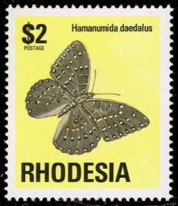 Rhodesia #347 Guinea fowl Butterfly; MNH