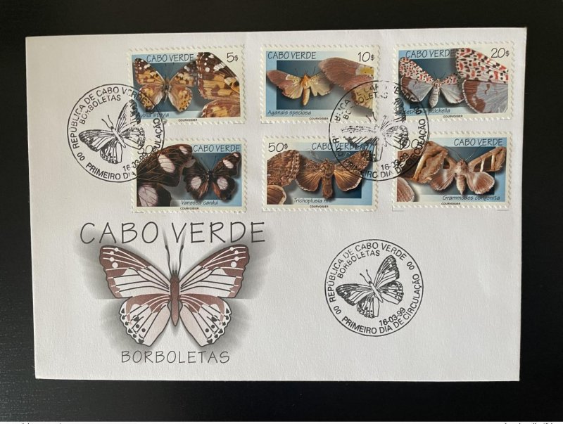 1999 Cape Verde Mi. 753 - 758 FDC Butterflies Butterflies Insects-