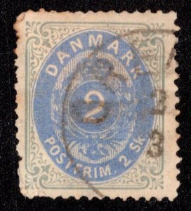 Denmark Scott 16 Used with short perfs.