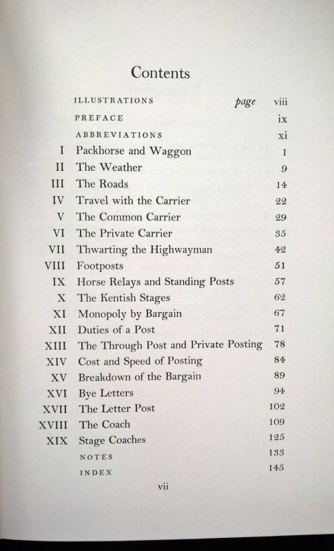 1967 PACKHORSE WAGGON AND POST Communications under the Tudors & Stuarts