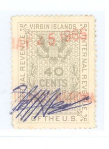 Danish West Indies (& U.S. Virgin Islands) #R51 Used Single