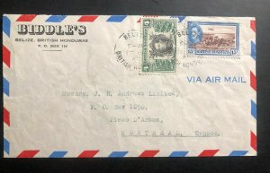 1948 Belize British Honduras Commercial Airmail Cover To Montreal Canada