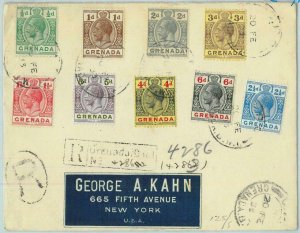 BK0427 - GRENADA  - REGISTERED  COVER  to the USA - 1933