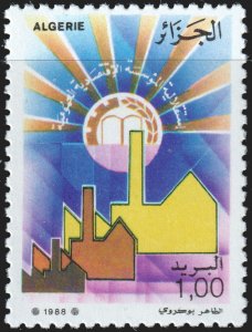 Algeria #865  MNH - Autonomy of State-Owned Utilities (1988)