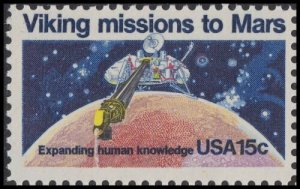 1978 Viking Missions to Mars Single 15c Postage Stamp, Sc# 1759, MNH, OG