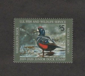 JDS27 - Junior Federal Duck Stamp. Single.  MNH. OG. #02 JDS27cc