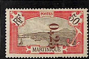 Martinique 1924, Overprint 1v, Unused (hinged)