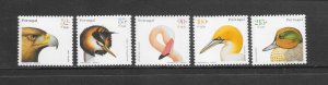BIRDS-PORTUGAL #2346-50 MNH