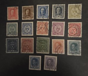 AUSTRIA 1916-1918 Stamp Lot Used  T19714