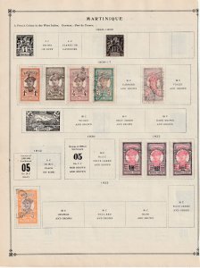 Martinique Collection - Five Scans. All the stamps are in the scans.