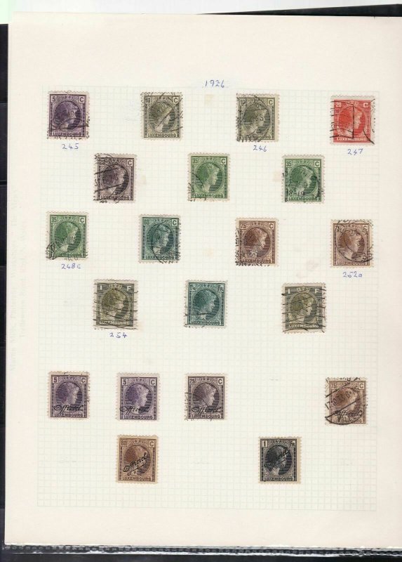 luxembourg stamps page ref 16868