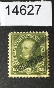 PHILIPPINES US STAMPS # 218 USED CV. $10 LOT #14627