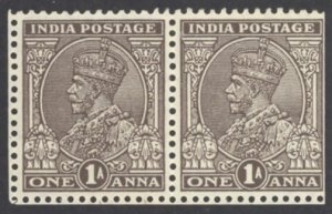 India Sc# 139 MNH pair (a) 1934 1a King George V 