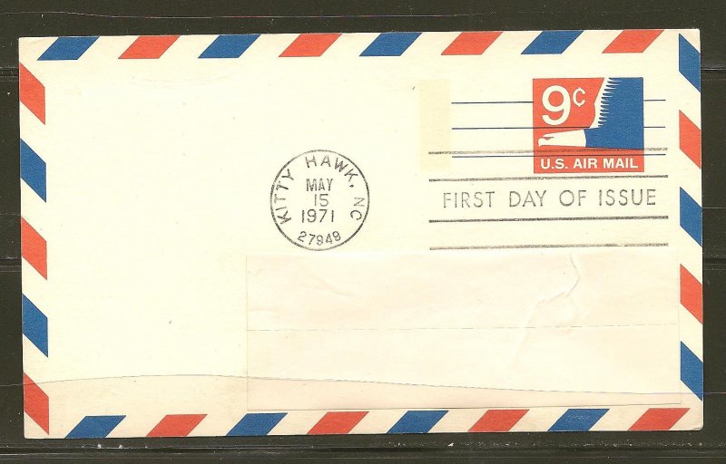 USA UXC10 Eagle 1971 Postcard First Day Cover