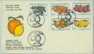 85399 - TURKEY - POSTAL HISTORY -  FDC COVER 1976  Fruit LEMONS Oranges