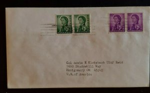 Hong Kong to Retired Colonel Lewis Klotzbach Montgomery Ohio USA Cover