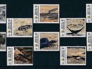 [107942] Solomon Islands Reptile Snakes Cobra Viper Boa MNH-