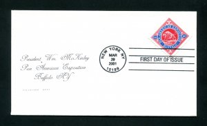 Sc. 3505d Pan American Exposition / Bison FDC - Tillotson 