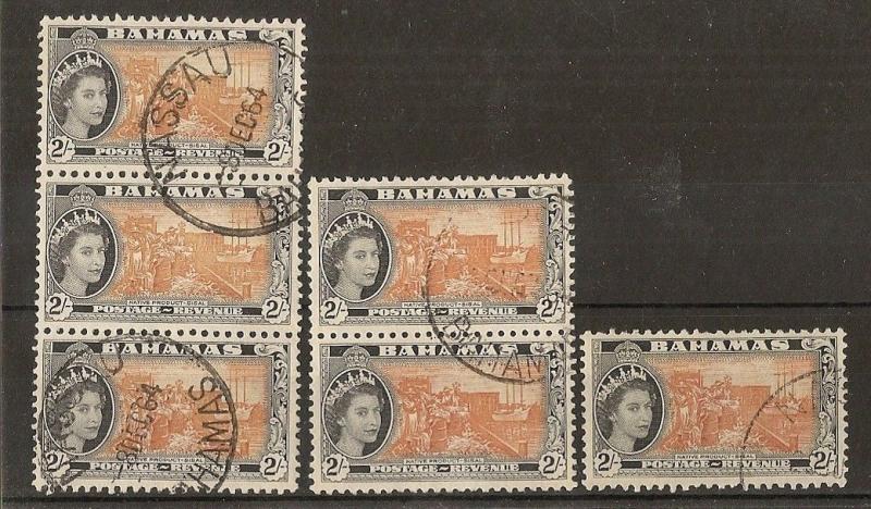 Bahamas 1954 High Values Fine Used