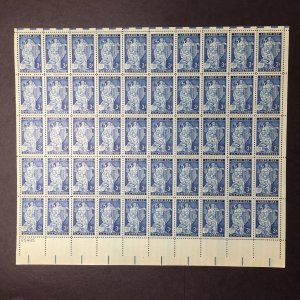 US, 1082, LABOR DAY, FULL SHEET, MINT NH, 1950'S COLLECTION