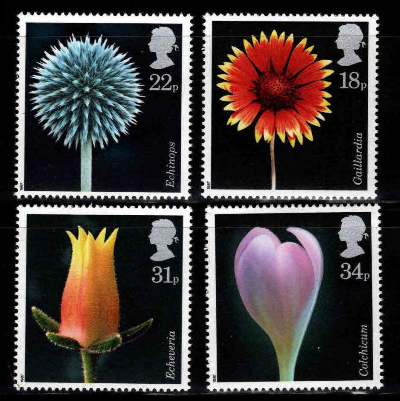 Great Britain Scott 1168-1171 MNH** 1987 Flora Photograph set