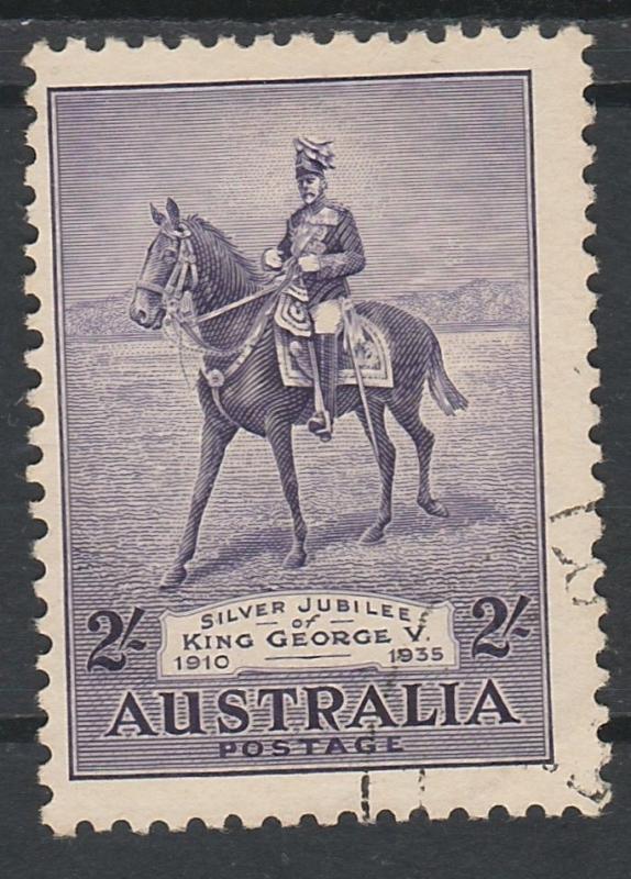 AUSTRALIA 1935 KGV SILVER JUBILEE 2/- USED