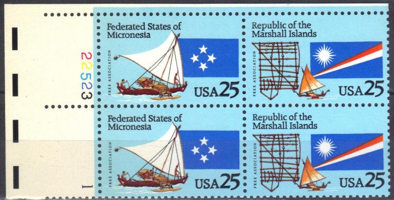 #2506-07, PB-4 #22523-1U/L.M/M Islands MNH. .25 cent