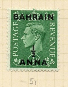 Bahrain GB Stamp Optd 1948-49 Issue Mint Hinged 1/2a. Surcharged NW-179328