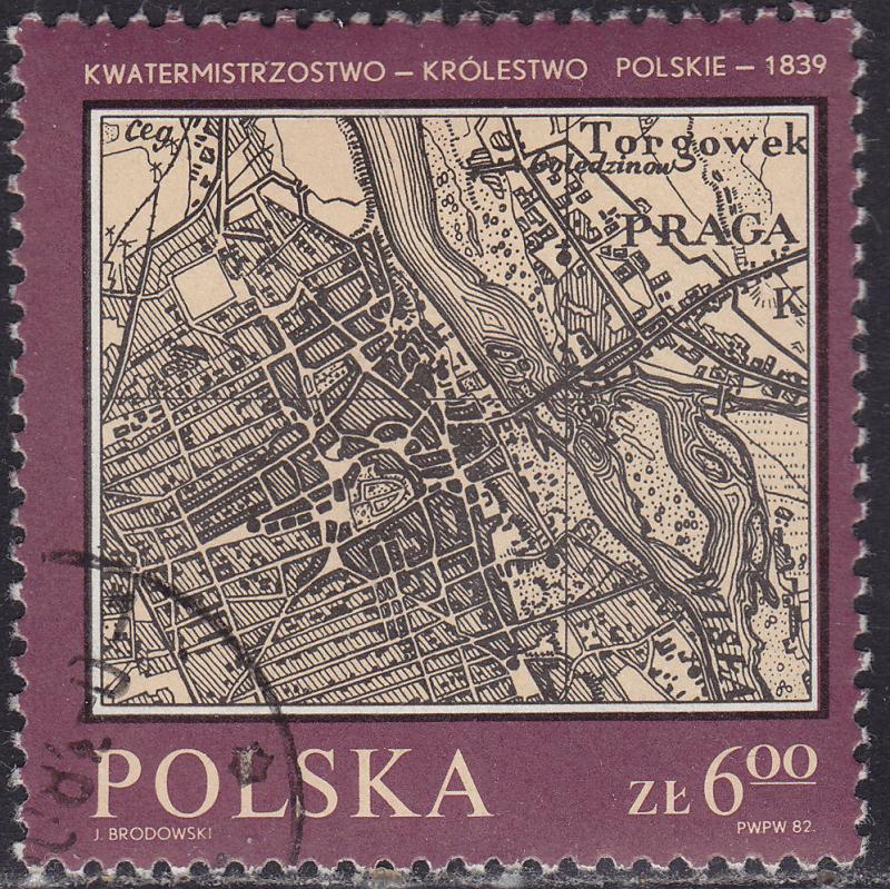 Poland 2551 Maps of Poland 6.00zł 1982
