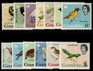 GAMBIA QEII SG193-205, 1963 birds set, M MINT. Cat £85.