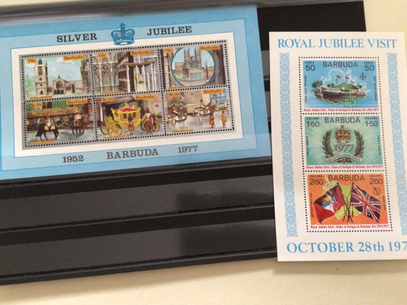 Barbuda 1977 silver jubilee mint never hinged stamps  Ref A8621