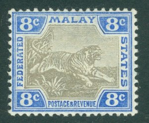 SG 41 Malaya Straits settlements 1904-22. 8c grey & ultramarine. Unmounted...