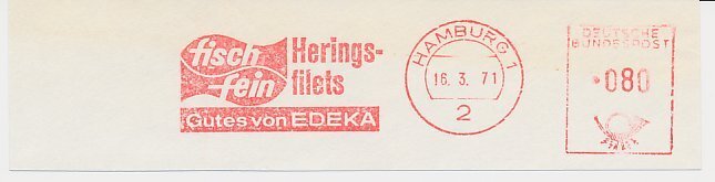 Meter cut Germany 1971 Herring fillet