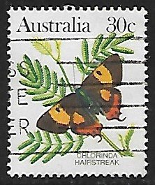 Australia # 875A - Chlorinda Hairstreak - Used....(GR5)