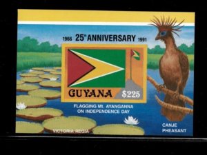 Guyana 1990 - 25th Anniversary - Souvenir Stamp Sheet - Scott #2389 - MNH