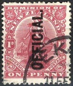 NEW ZEALAND - SC #O34 - USED - 1910 - Item NZ519