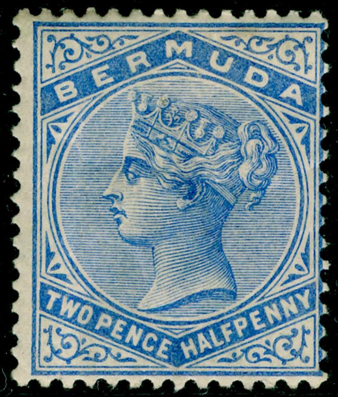 BERMUDA SG27b, 2½d pale ultramarine, M MINT. Cat £19.